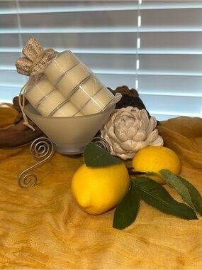 Lemon Zest 8pk Mini Tea Lights with Holder, SCENT UNLEASHED LLC